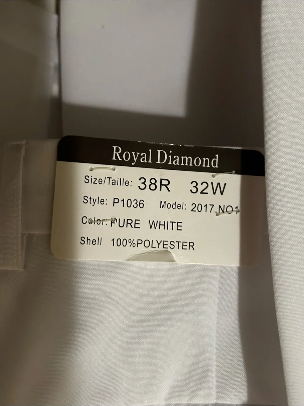 Apollo King White Poplin Classic Fit Suit